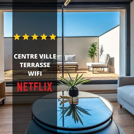 Downtown Rooftop - Centre Ville - Wifi - Terrasse - Netflix Amiens Kültér fotó